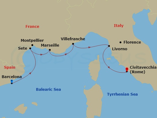 map of itinerary