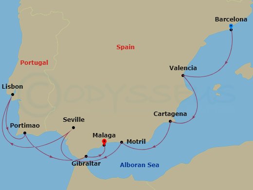 map of itinerary