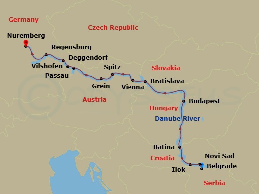 map of itinerary