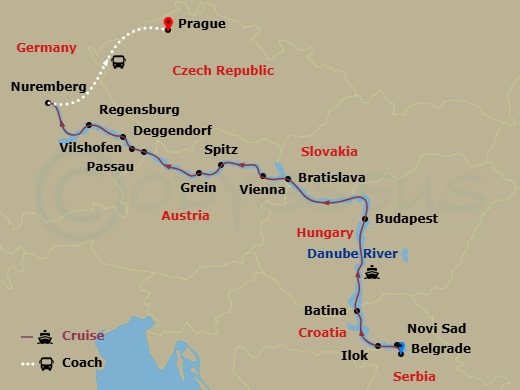 map of itinerary
