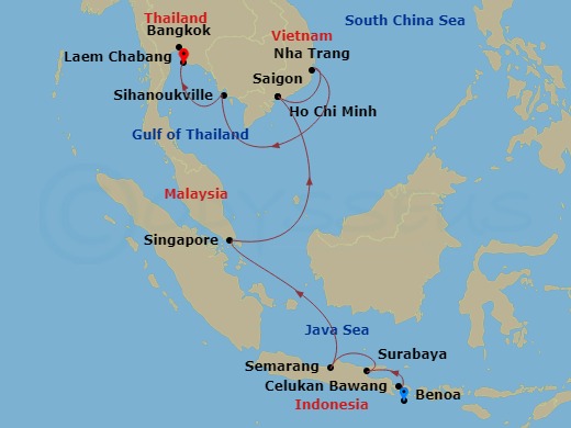 map of itinerary