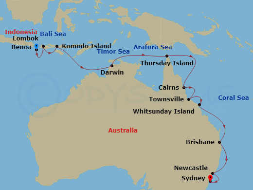map of itinerary