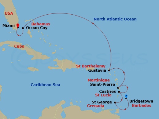 map of itinerary
