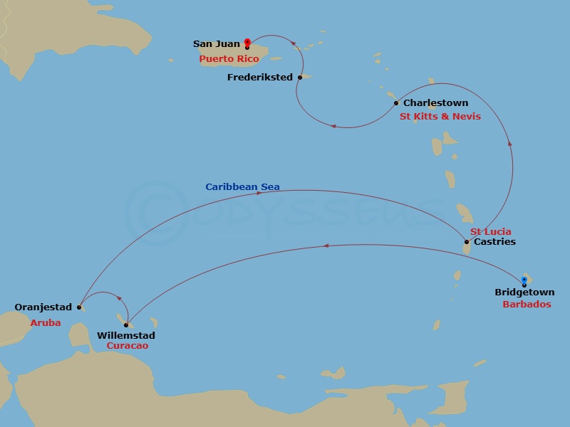 map of itinerary