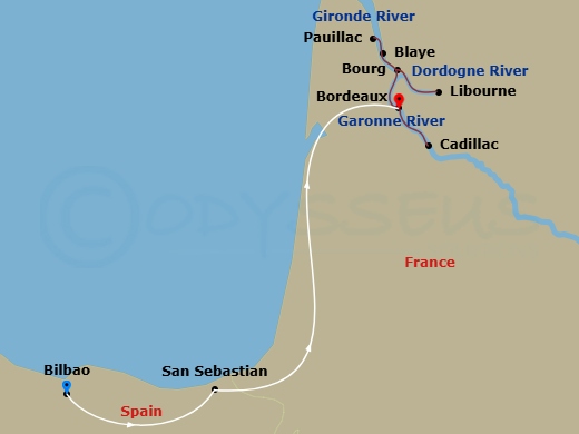 map of itinerary