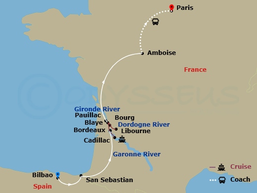 map of itinerary