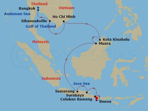 map of itinerary