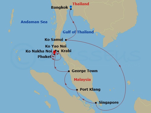 map of itinerary
