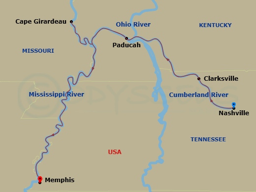 map of itinerary