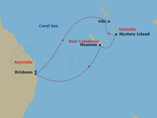 map of itinerary
