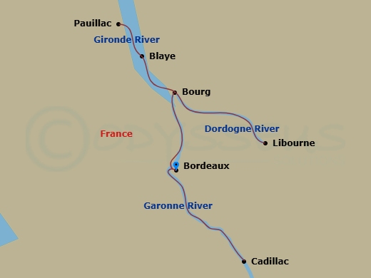map of itinerary