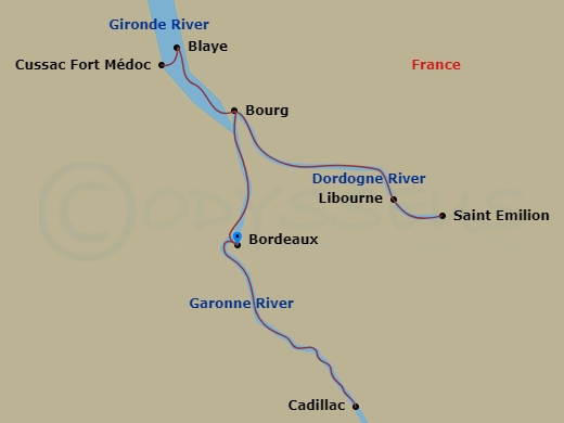 map of itinerary
