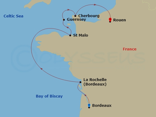 map of itinerary