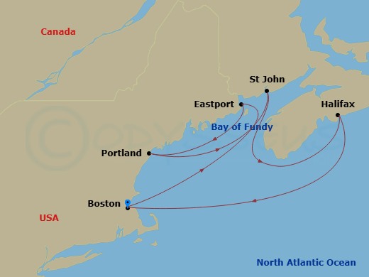 map of itinerary