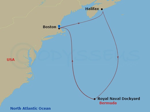 map of itinerary