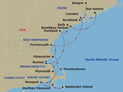 map of itinerary