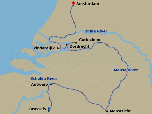 map of itinerary