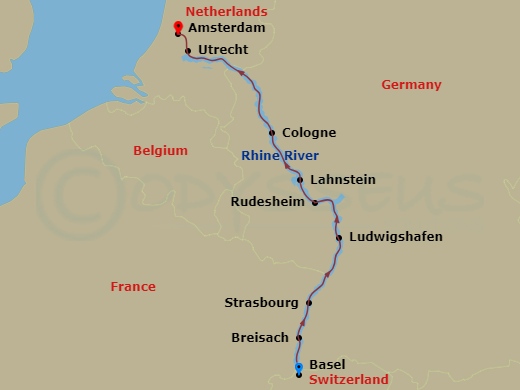 map of itinerary