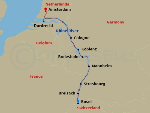 map of itinerary