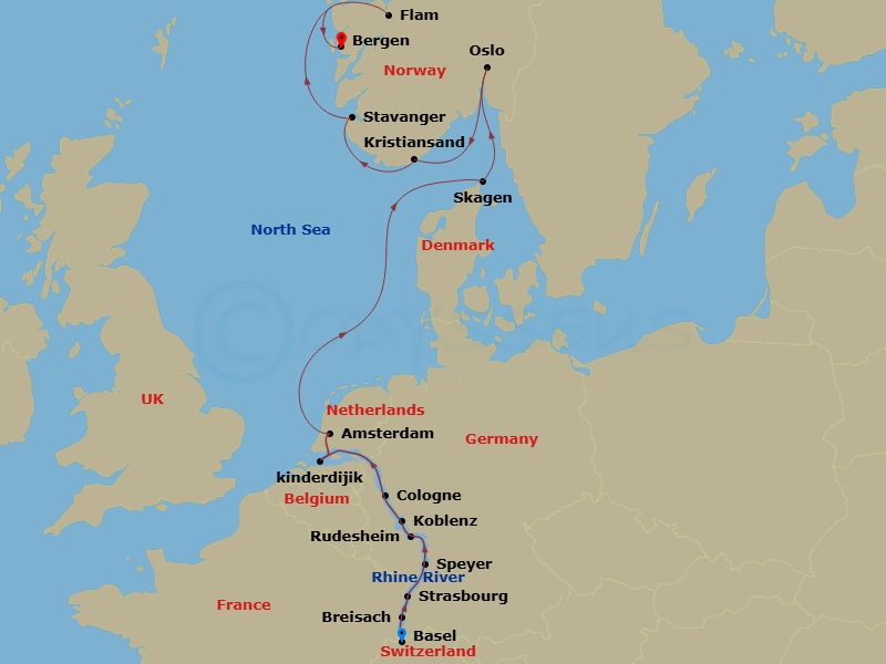 map of itinerary