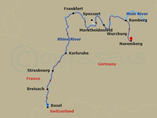 map of itinerary