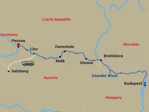 map of itinerary
