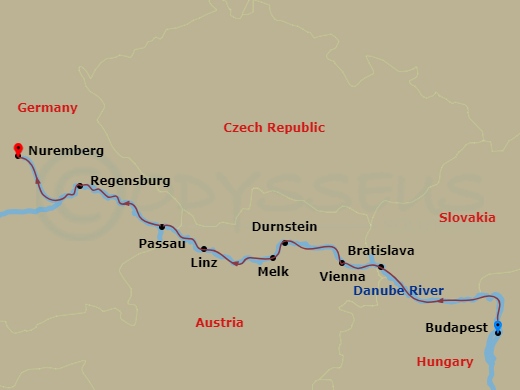 map of itinerary