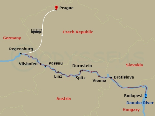 map of itinerary