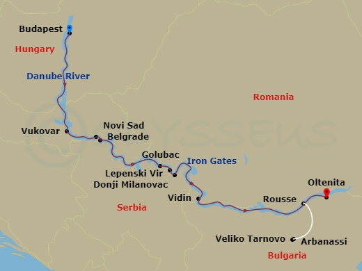 map of itinerary