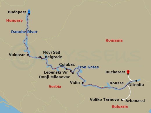 map of itinerary