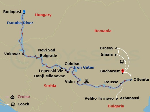 map of itinerary