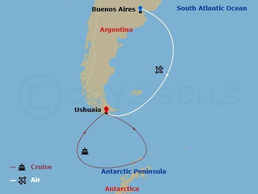 map of itinerary