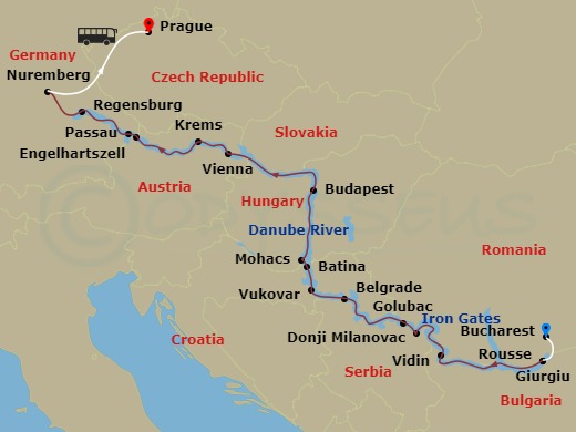 map of itinerary