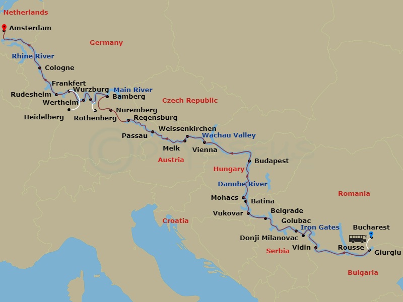 map of itinerary