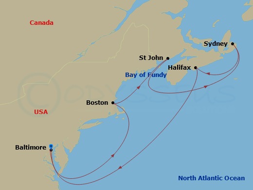 map of itinerary