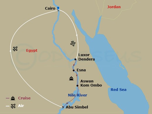 map of itinerary