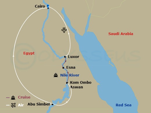 map of itinerary