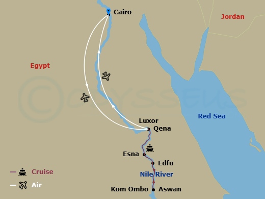 map of itinerary