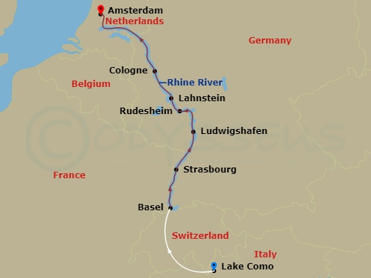 map of itinerary