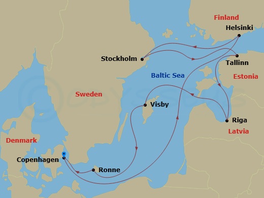 map of itinerary