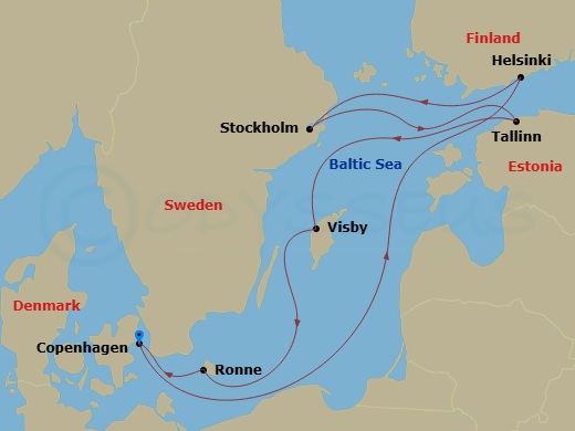 map of itinerary
