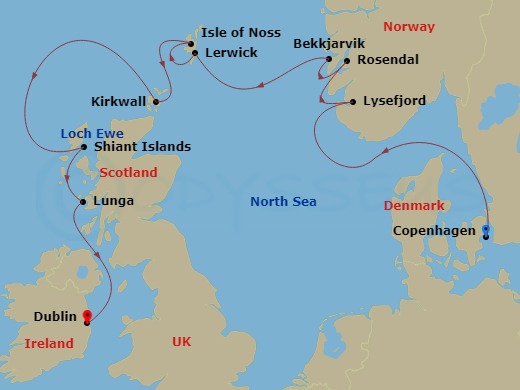 map of itinerary