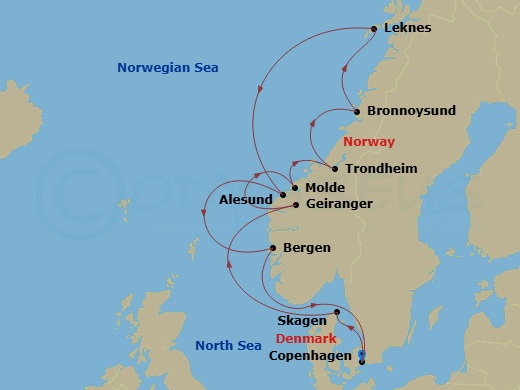 map of itinerary