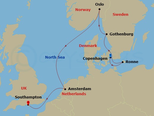 map of itinerary