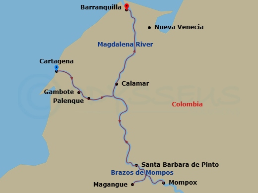 map of itinerary