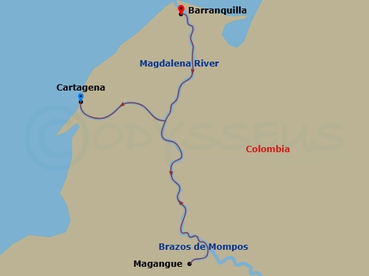 map of itinerary
