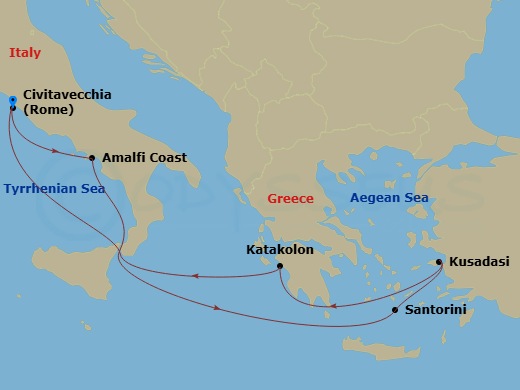 map of itinerary