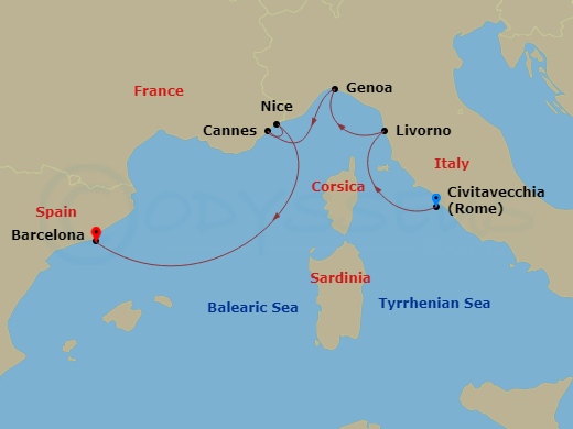 map of itinerary