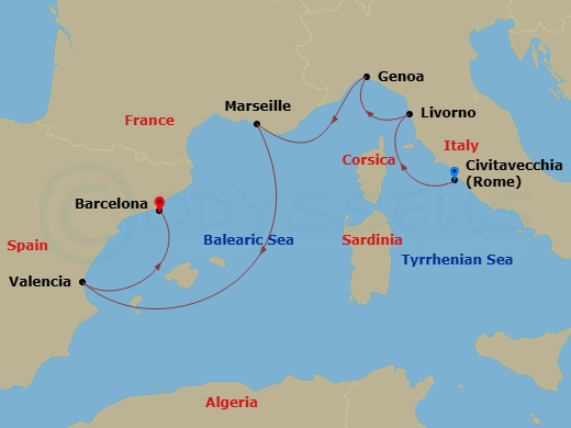 map of itinerary