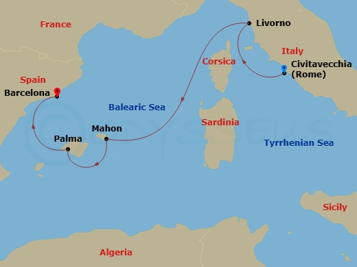 map of itinerary